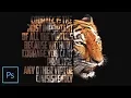 How to make a TEXT POSTER effect - Photoshop Tutorial