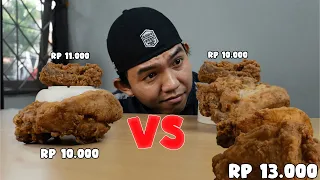 Mengadu 10 Ayam tepung di bawah Rp 20.000