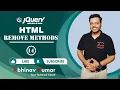 jQuery Remove Function jQuery Empty Function jQuery Tutorial for Beginners jQuery Tutorial