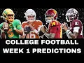 College Football Week 1 2026 Predictions