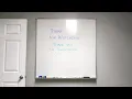 4 x 4 Magnetic Whiteboard Installation using L-Brackets