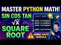 Learn Python Math Functions - Sin Cos Tan Square Root