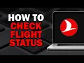 How To Check Flight Status On Turkish Airlines Quick Tutorial