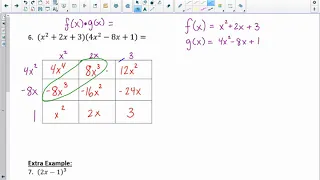 Multiplying Polynomials in Function Notation