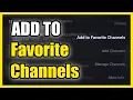 How to Add Favorite Channel to Live TV Guide on Amazon Fire TV Fast Tutorial