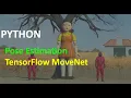 Python Pose Estimation with TensorFlow MoveNet Exercise Squid Game Red Light Green Light