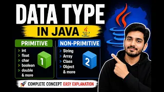 Java Data Types Explained in Hindi Primitive vs Non-Primitive Easy