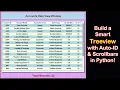Python Tkinter Tutorial Create Treeview and Handle Row Click to Display Data in Form