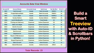Python Tkinter Tutorial Create Treeview and Handle Row Click to Display Data in Form