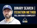 Binary Search using Iteration Divide and Conquer Design Analysis of Algorithms