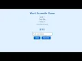 Word Scramble Game Using JavaScript