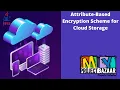 Java Attribute-Based Encryption Scheme for Cloud Storage MyProjectBazaar