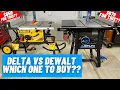 DELTA vs DeWALT Side by Side Comparison