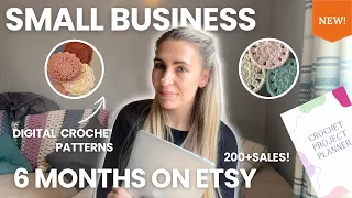 I Sold 200 Digital Crochet Patterns in 6 Months on Etsy Small Business Journey - Etsy Review