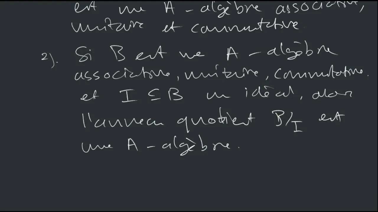 algèbres