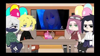 реакция команды 7 на д т и наруто 