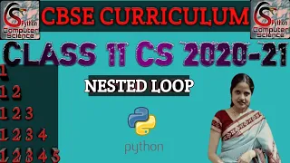 Computer Science For Class 11 Nested Loop Pattern Based Questions Flow of Control CBSE Class 11