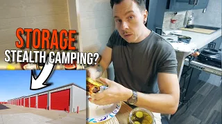 Stealth Uhaul Camping at a Storage Facility with BLUETTI AC240