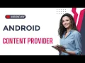 Content Provider Android programming