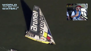 VOR Cardiff Leg 10 Start June11 18 Getting Out of Bristol Channel