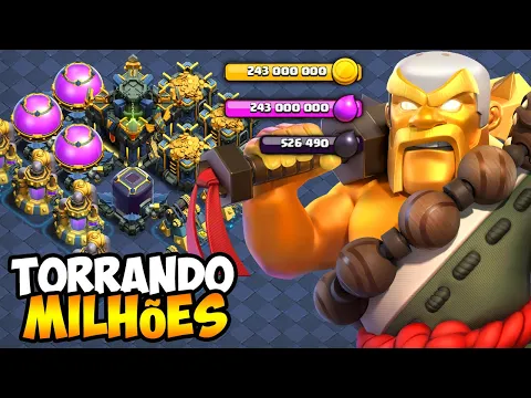 ANTES DA ATUALIZAÇÃO! TORRANDO TUDO NO MEU CV17 NO CLASH OF CLANS!