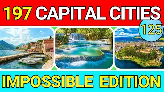 Impossible 197 Capital Cities Challenge UN Capitals and Beyond - General Knowledge Quiz 125