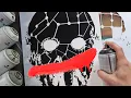 Realistic Jason Voorhees Multi-Layer Stencil Painting Friday the 13th Horror Art