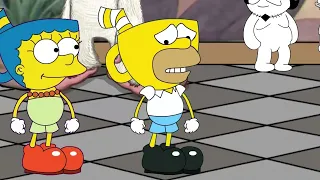 Homer Simpson In Cuphead Meets King Dice Ft OneyPlays 3LAMESTUDIO 