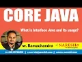 Core Java Tutorial What is Interface Java and its usage Mr Ramachandra