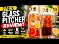 Glass Pitcher with Lid Review Beautiful Fridge Pitcher for Tea Water Cold Brew
