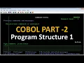 Cobol Part 2 Program Structure as400university