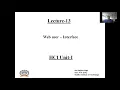 Lecture 13 Web User Interface