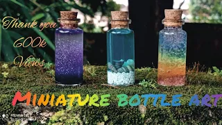 3 Miniature Bottle Arts Mini Bottle Crafts Our First Video 