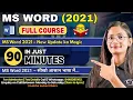 MS Word 2021 Full Course in One Shot New MS Word Tutorial in Just 90 Mins Computer Tech Academy