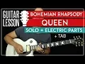 Download Lagu Bohemian Rhapsody Solo Guitar Tutorial + Electric Riffs - Queen Lesson 🎸 |TABS + All Guitar Parts|
