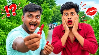 ঠোঁটে লিপিস্টিক পরলে পাবে টাকা 😱😱 Challenge Video Bangla || Robin bro challenge video || Taj is Back