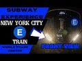 New York City Subway E Train to World Trade Center Front View