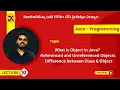 10 Java What is Object in Java Referenced and Unreferenced Difference between Class Object