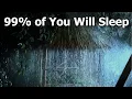 Download Lagu Enchanting You to Sleep with Nature Heavy Rain Sounds and Gentle Thunder in a Palm Tent at Midnight