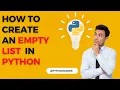 Python program to create an empty list