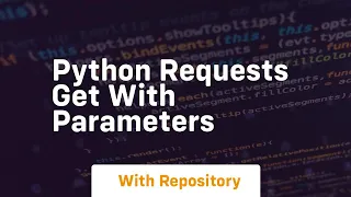 python requests get with parameters