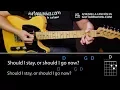 Should I Stay Or Should I Go - Guitar chords and lesson (How To play)