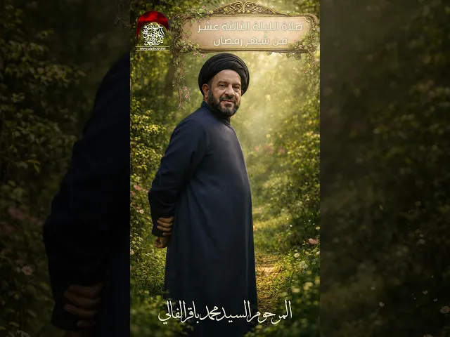 ⁣صلاة الليلة الثالثة عشر شهر رمضان المباركالمرحوم السيد محمد باقر الفالي #حسينية_داوود_العاشور