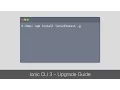 Ionic 3 CLI - Upgrade Guide