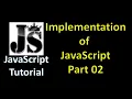 Implementation of JavaScript Internal and External JavaScript JavaScript Tutorial Hindi part 02