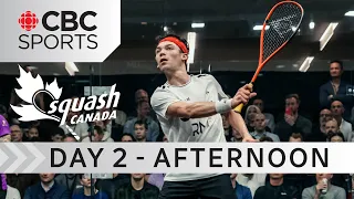 2025 Canadian Men's Squash Open: Day 2 - Afternoon | #CBCSports