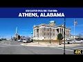 Scenic Drive Through Athens Alabama 4K Relaxing Road Trip Tour