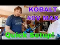 Kobalt 40v Chainsaw Quick Start Guide