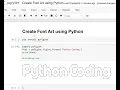 Day 35 Create Font Art using Python