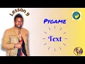 Pygame text